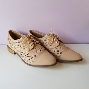 Faux Leather Brogues